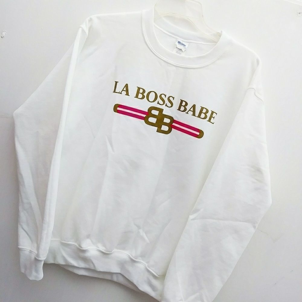 White Crewneck Los Ángeles